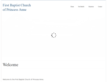 Tablet Screenshot of fbcprincessanne.org